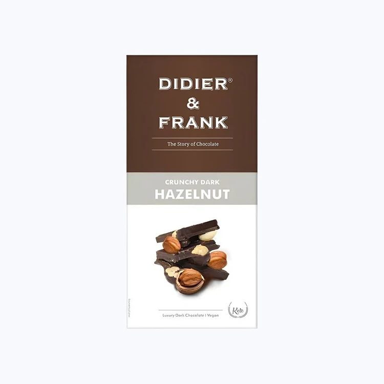 Didier & Frank Crunchy Hazelnut Dark Chocolate Bar