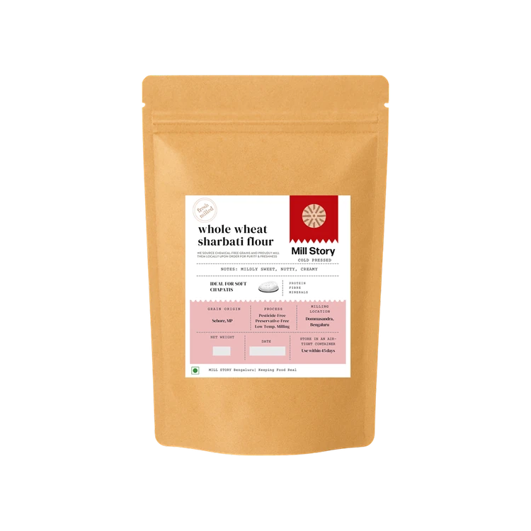 Mill Story Whole Wheat Sharbati Atta