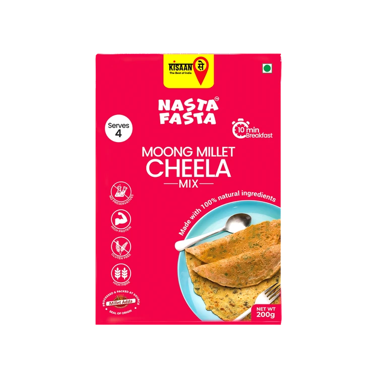 KISAANSAY Moong Millet Cheela Breakfast Mix