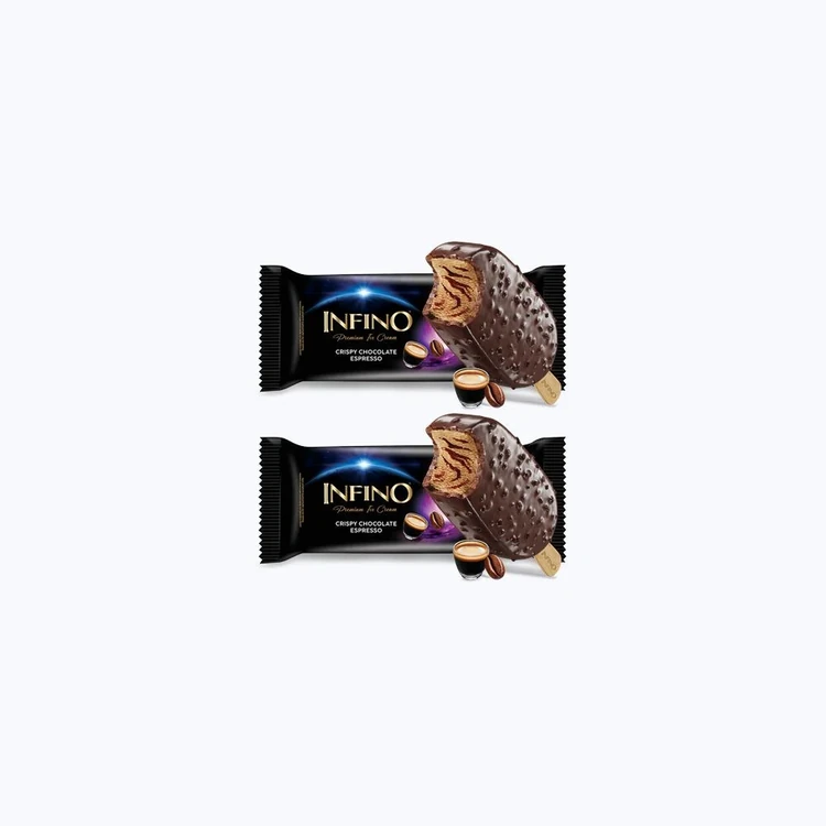 Infino Crispy Chocolate Espresso Ice Cream Stick - Pack of 2