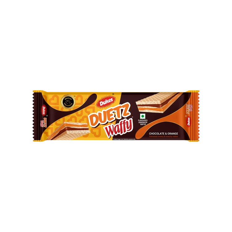 Dukes Chocolate & Orange Flavored Wafer Bar Creamy & Crunchy