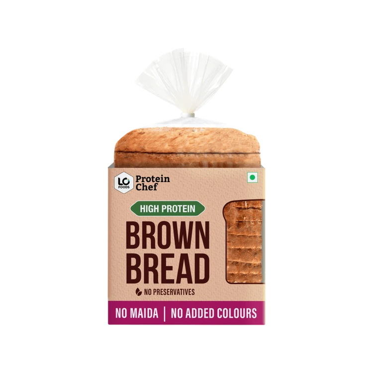 Protein Chef High Protein Brown Bread, Zero Maida High Fiber