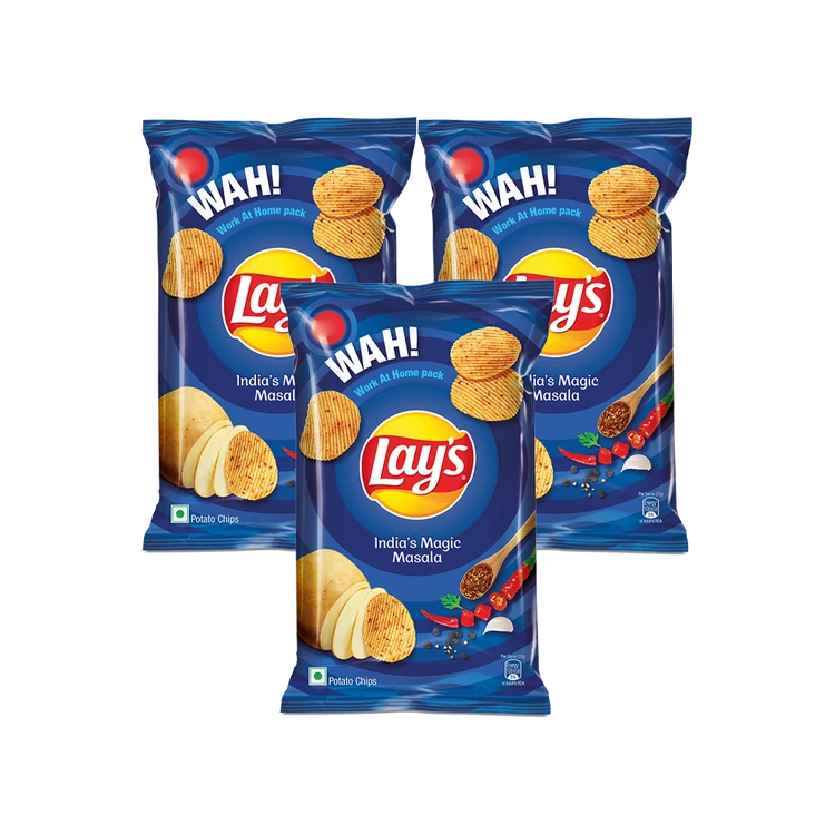 Lay's India's Magic Masala Potato Chips - Pack of 3