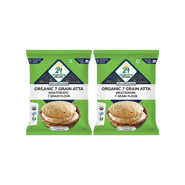 24 Mantra Organic 7 Grain Atta - Pack of 2