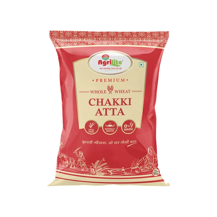 Agrilite Premium Whole Wheat Chakki Atta (10 kg)