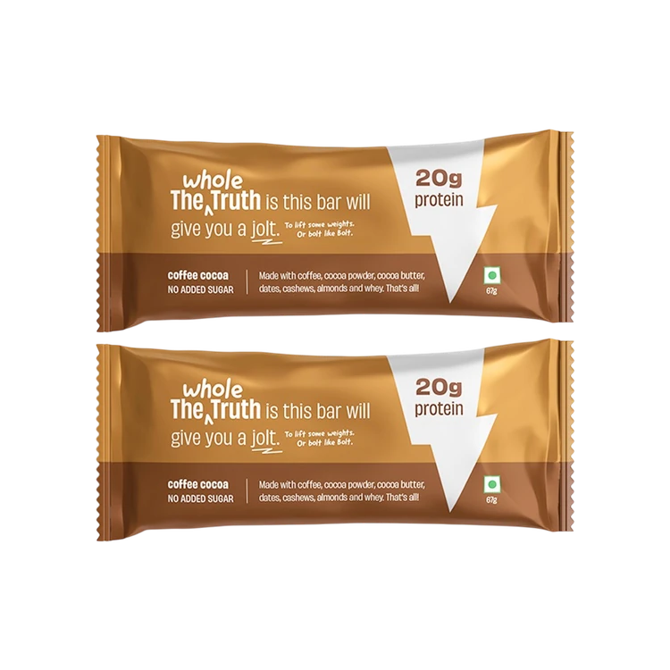 The Whole Truth 20 g Protein Bar - Coffee Cocoa - Pack of 2