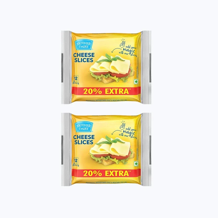 Mother Dairy Cheese Slices - Pack of 2