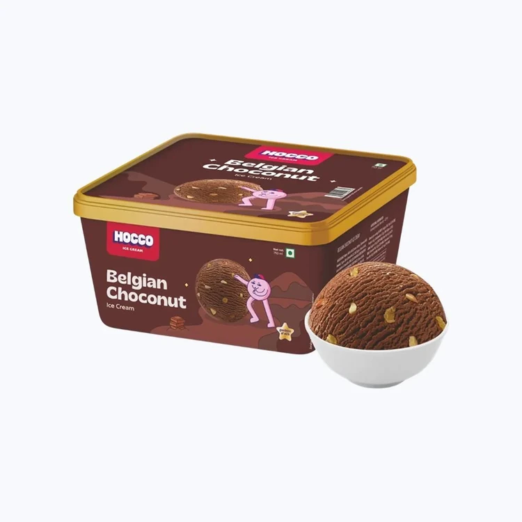 Hocco Belgian Choconut Ice Cream Tub