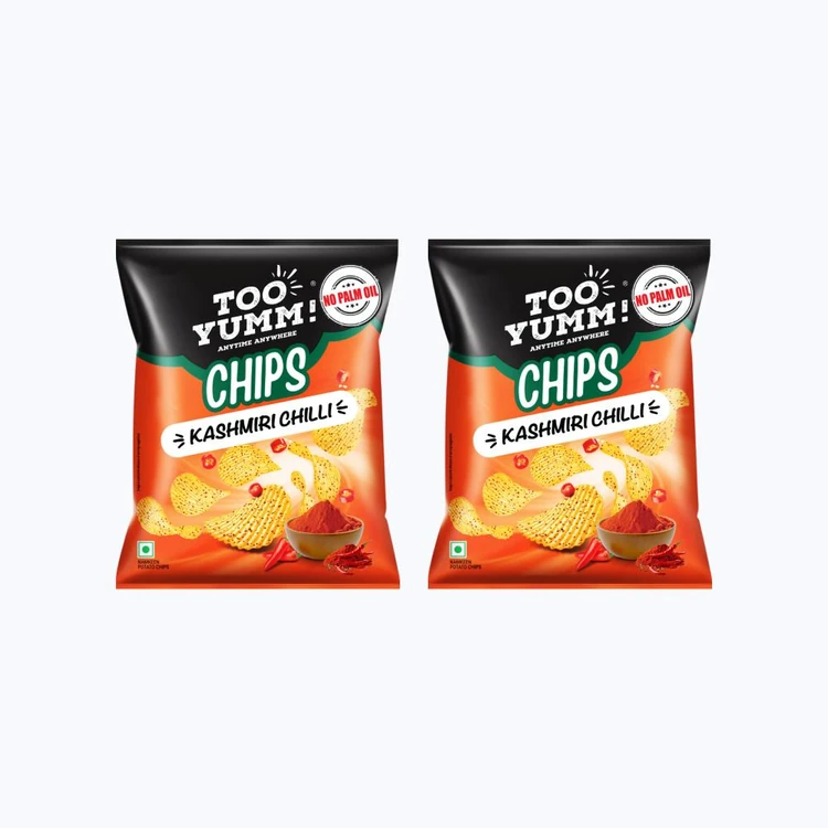 Too Yumm Kashmiri Chilli Potato Chips - Pack of 2