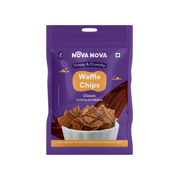 Nova Nova Classic Chocolate Drizzle Waffle Chips