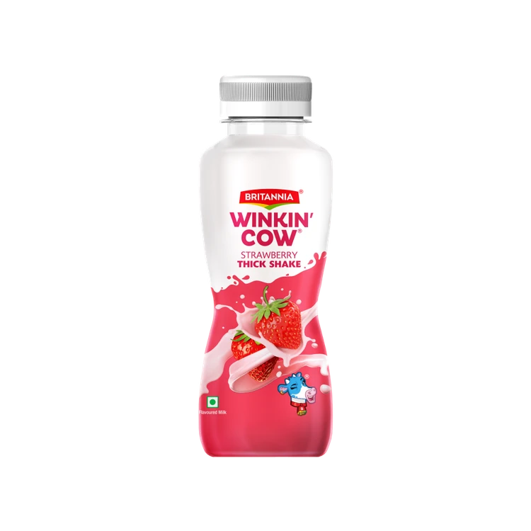Britannia Winkin Cow Strawberry Thick Milkshake