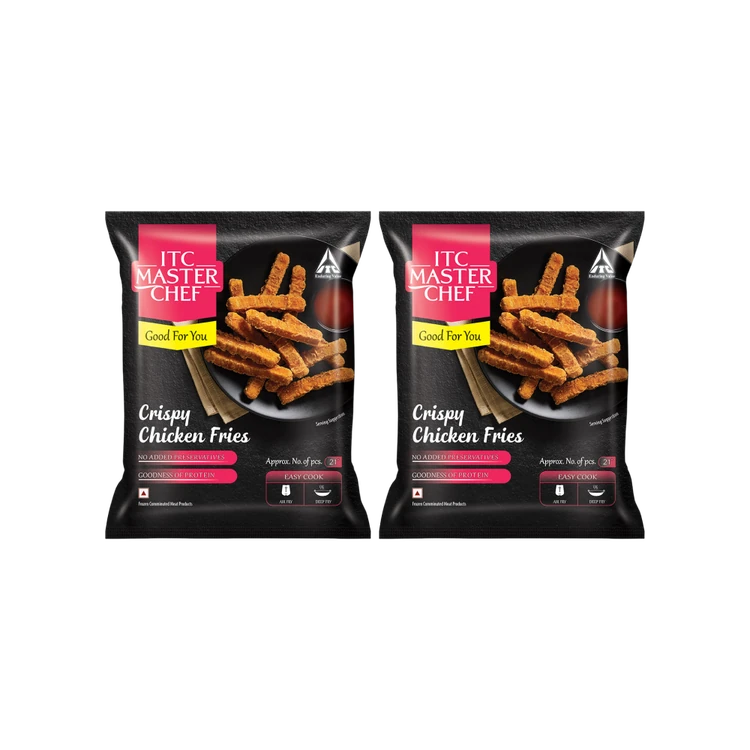 ITC Master Chef Crispy Chicken Chicken Fries (Frozen) - Pack of 2