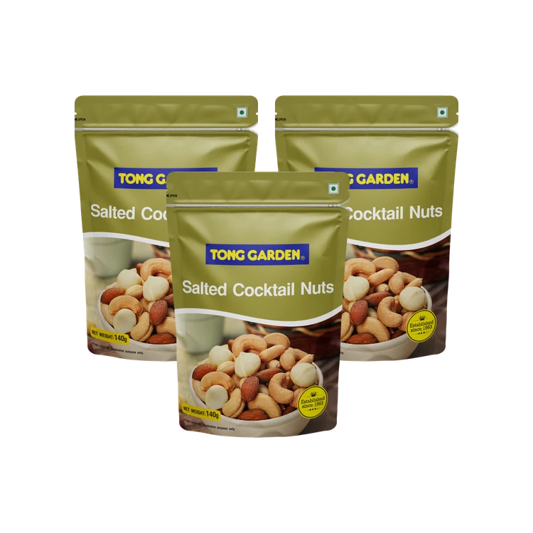 Tong Garden Salted Cocktail Nut Mix - Pack of 3
