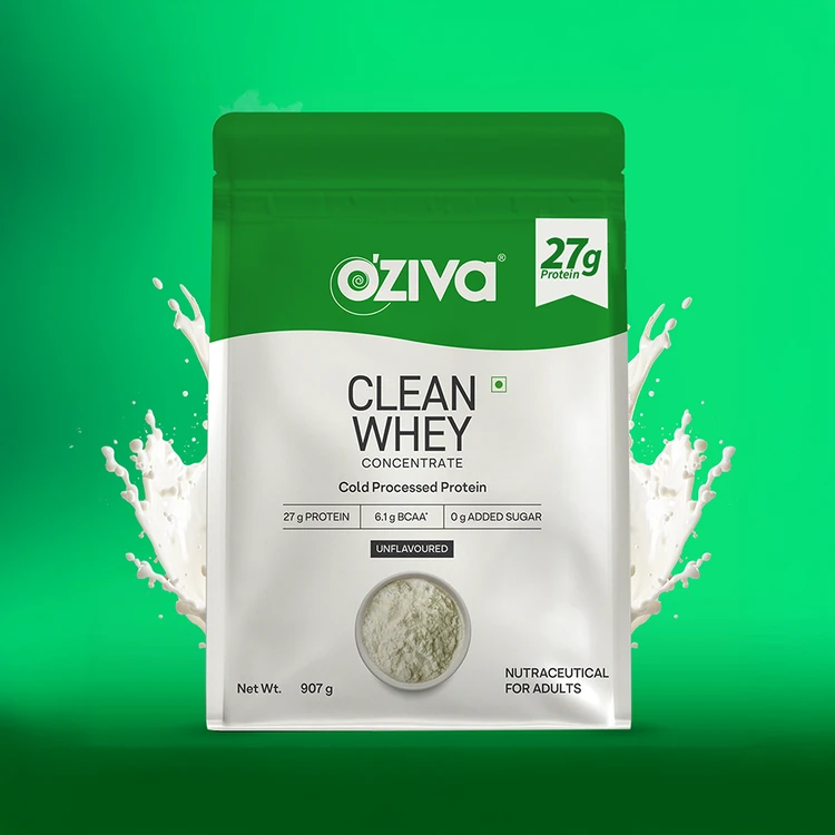 OZiva Clean Whey Protein Powder