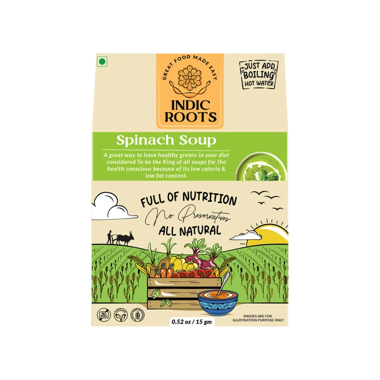 Indic Roots Spinach Soup