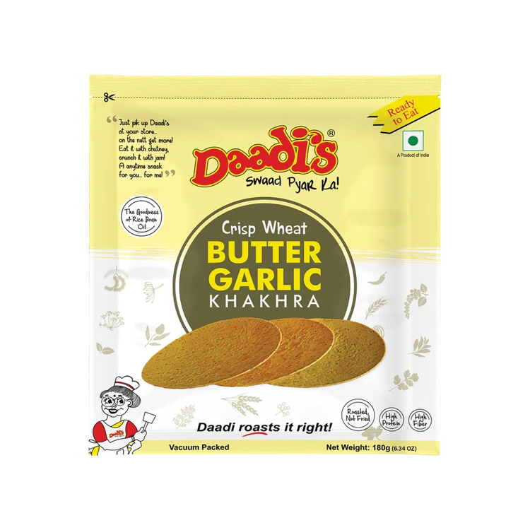 Daadi's Crips Wheat Butter Garlic Khakhra
