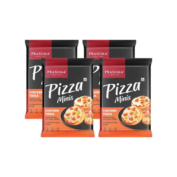 Prasuma Chicken Tikka Pizza Minis - Pack of 4