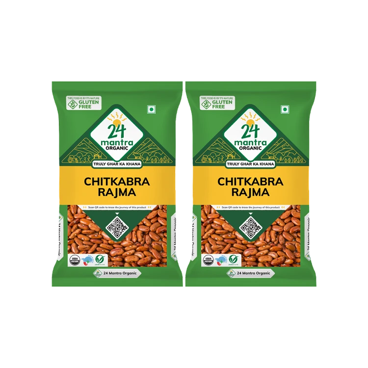 24 Mantra Organic Chitkabra Red Rajma - Pack of 2