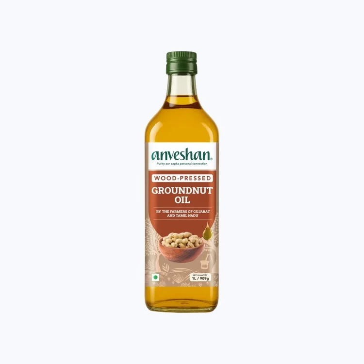 Anveshan Wood Cold Pressed Groundnut Oil