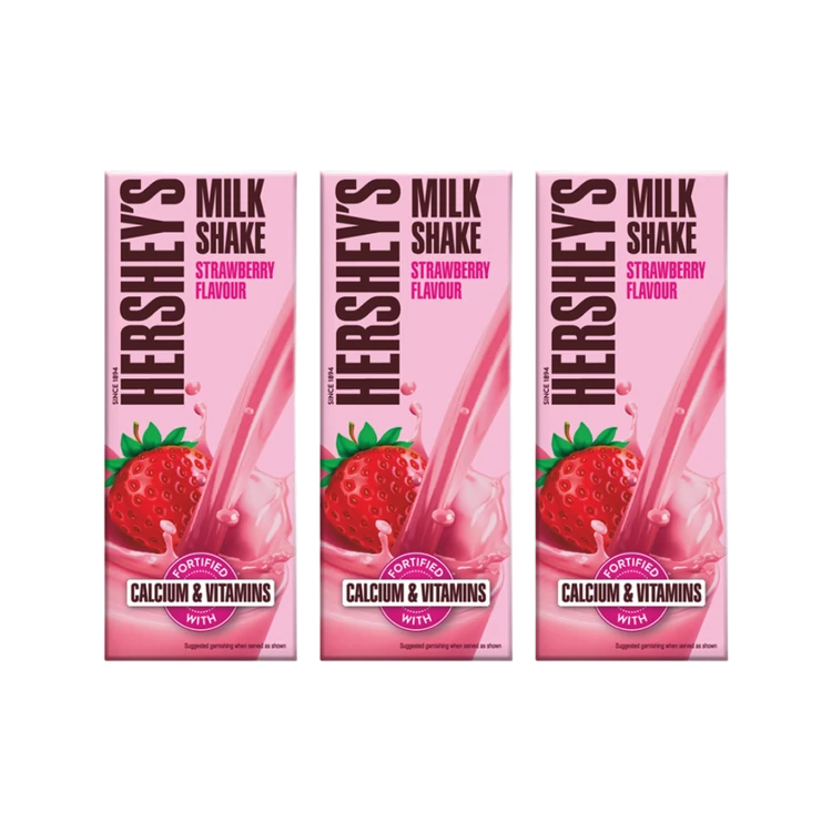 Hershey's Strawberry Flavour Milkshake - Pack of 3