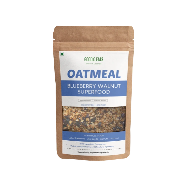 Goodio Eats - Thrive On Goodness Bluebrerry Walnut Oatmeal