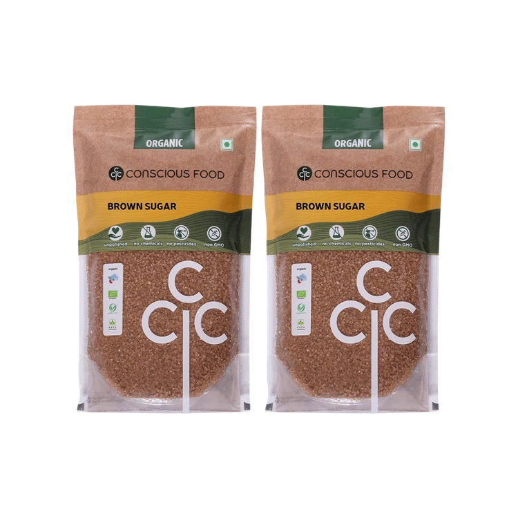 Conscious Food Organic Brown Sugar - Pack of 2