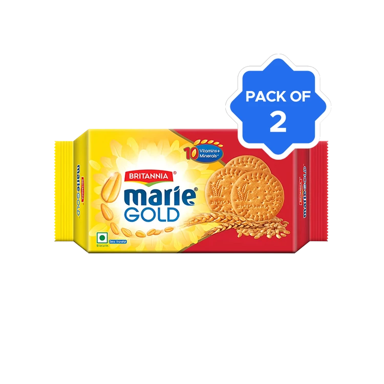 Britannia Marie Gold Marie Biscuits (208 g) - Pack of 2