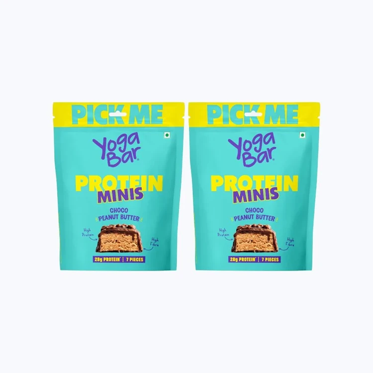 Yoga Bar Choco Peanut Butter Mini Protein Bar - Pack of 2