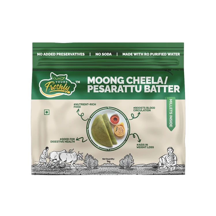 Yours Freshly Moong Cheela / Pesarattu Batter