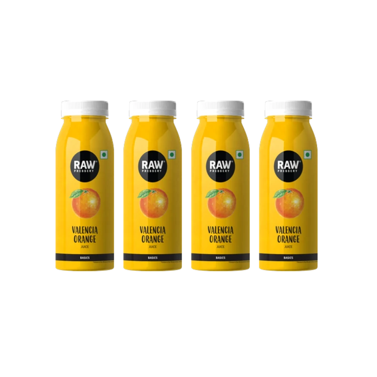 Raw Pressery Valencia-Orange Juice - Pack of 4