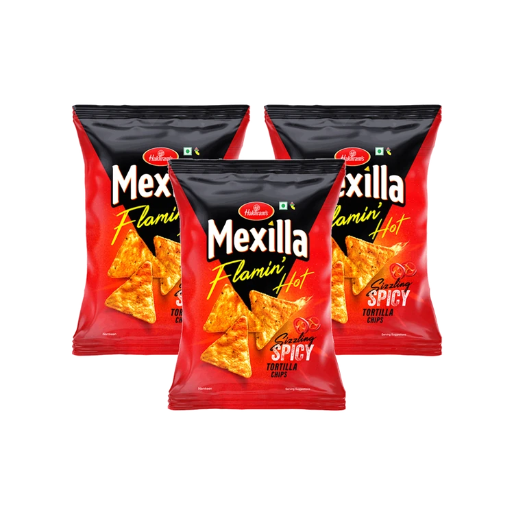Haldiram's Mexilla Flamin Hot Tortilla Chips - Pack of 3