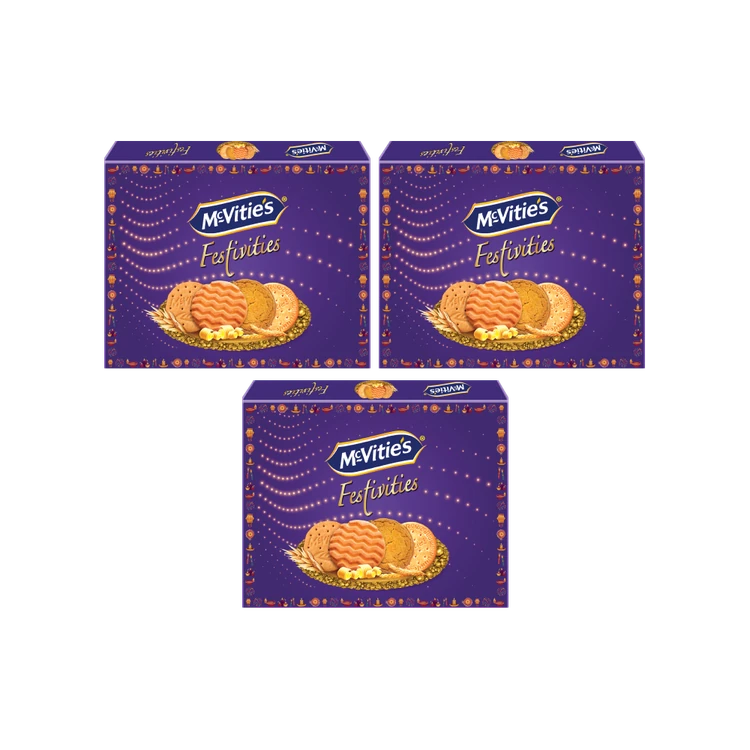 McVitie's Festivities Assorted Biscuits Gift Pack - Pack of 3
