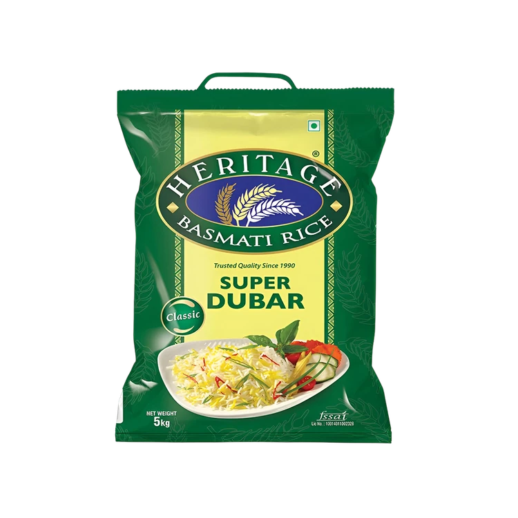 Heritage Super Dubar Basmati Rice (Extra Long Grain) (Dubar Basmati Akki)