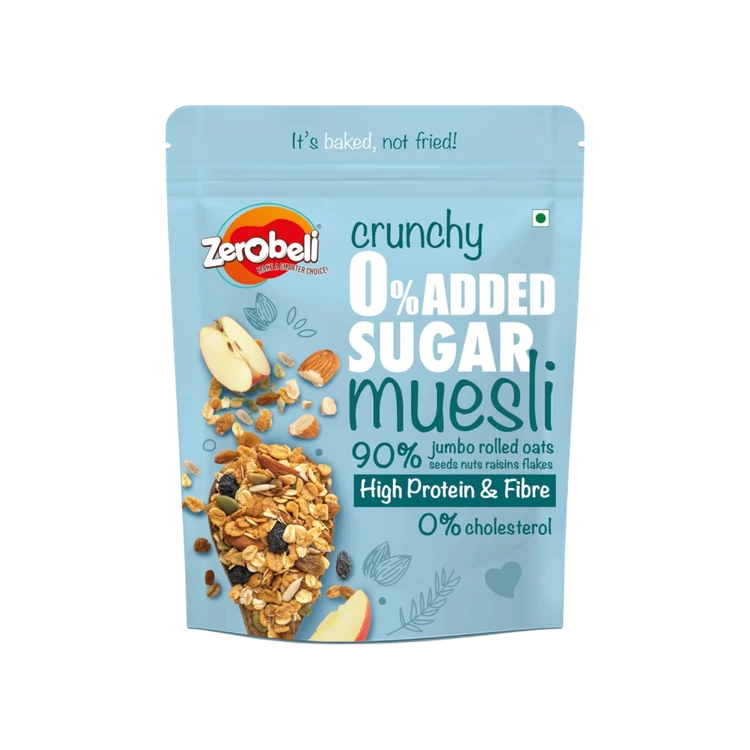 Zerobeli Crunchy 0% Added Sugar Muesli