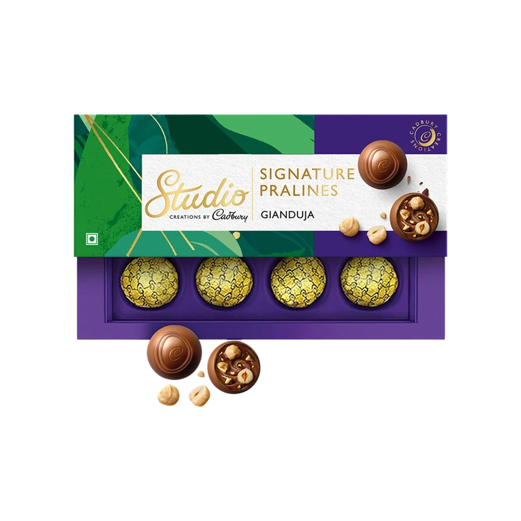 Cadbury Studio Signature Pralines Gianduja Hazelnut Chocolate Gift Pack