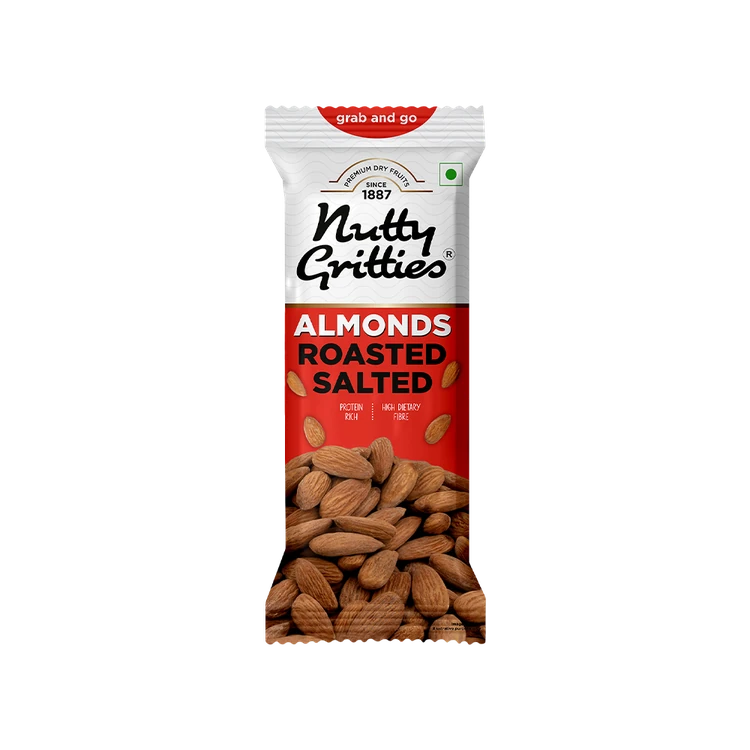 Nutty Gritties Roasted Salted Flavoured Almonds (Badami)