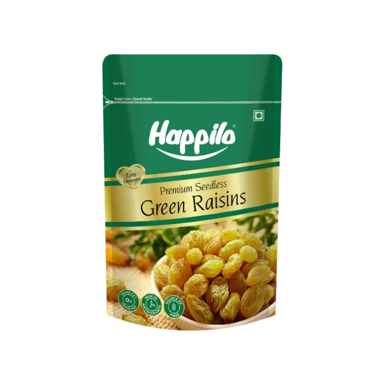 Happilo Premium Seedless Green Raisins (Ona Drakshi)