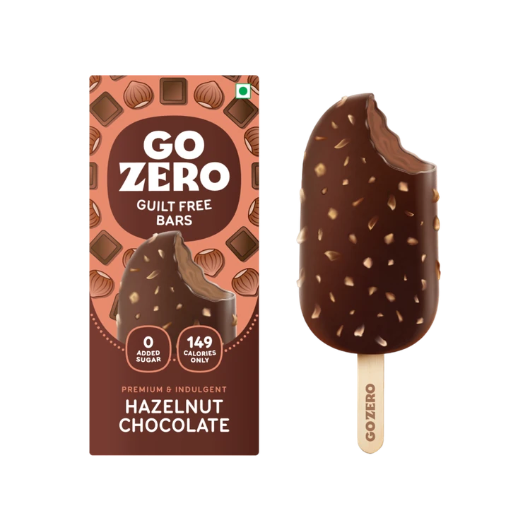 Go Zero Hazelnut Chocolate Low Calorie Guilt Free Ice Cream Stick