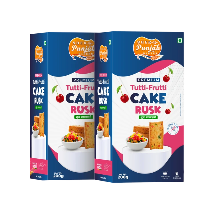 Sher Ae Punjab Bakers Tutti Frutti Cake Rusk