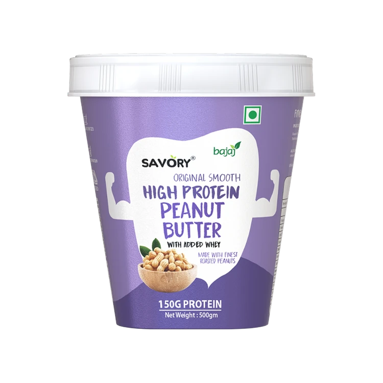 SAVORY High Protein Original Smooth Peanut Butter