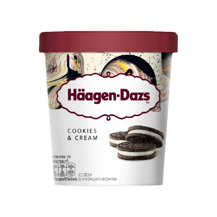 Haagen-Dazs Cookies & Cream Ice Cream Tub