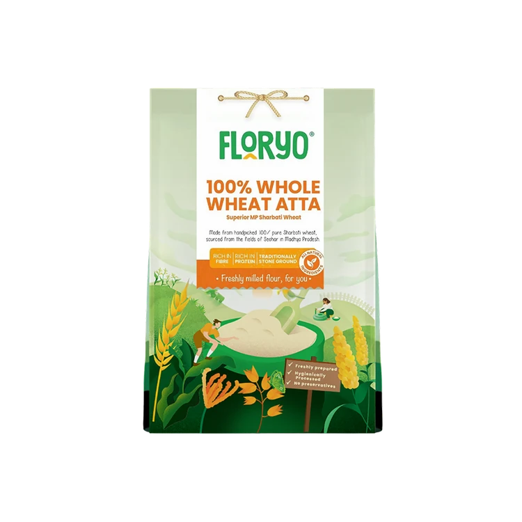 Floryo 100% Whole Wheat Superior MP Sharbati Atta