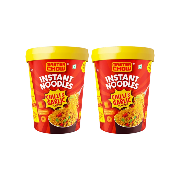 MasterChow Chilli Garlic Cup Noodles - Pack of 2