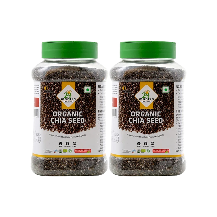 24 Mantra Organic Chia Seeds - Pack of 2