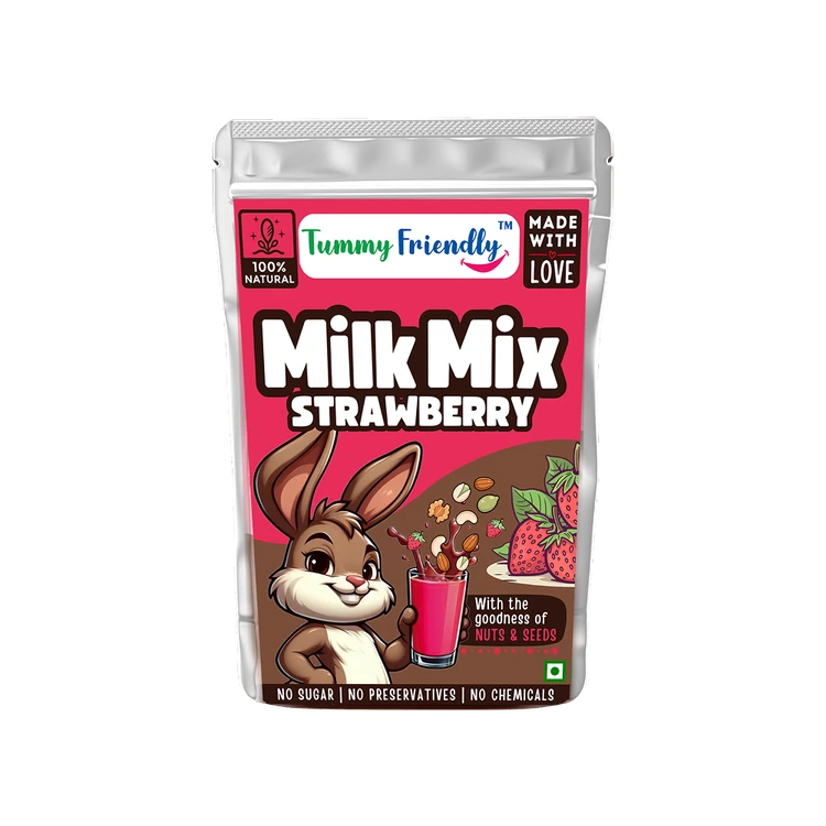 TummyFriendly Foods Milk Premix (Strawberry)