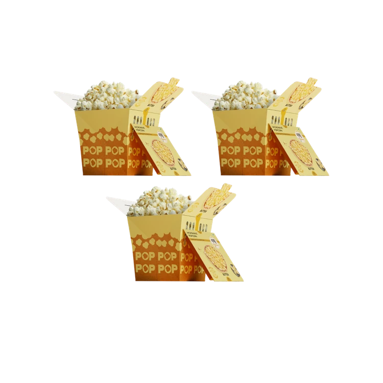 4700BC Microwave PopBox Butter Popcorn Jumbo Size - Pack of 3