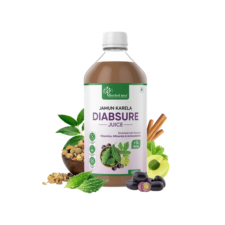 Herbal max Jamun Karela Diabsure Herbal Juice