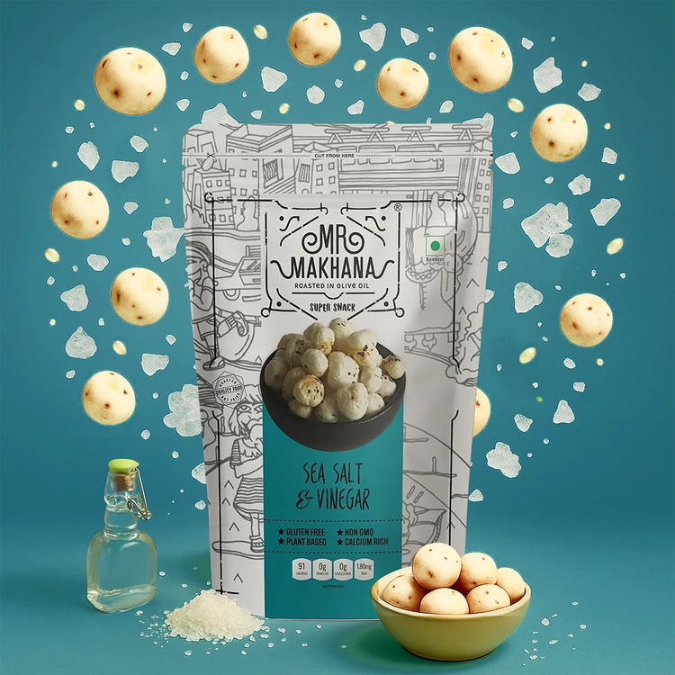 Mr. Makhana Sea Salt & Vinegar Flavoured Makhana