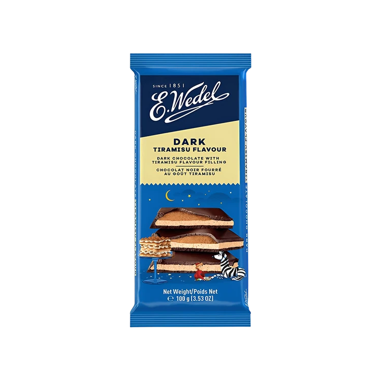 E.Wedel Dark Chocolate Bar With Tiramisu Filling