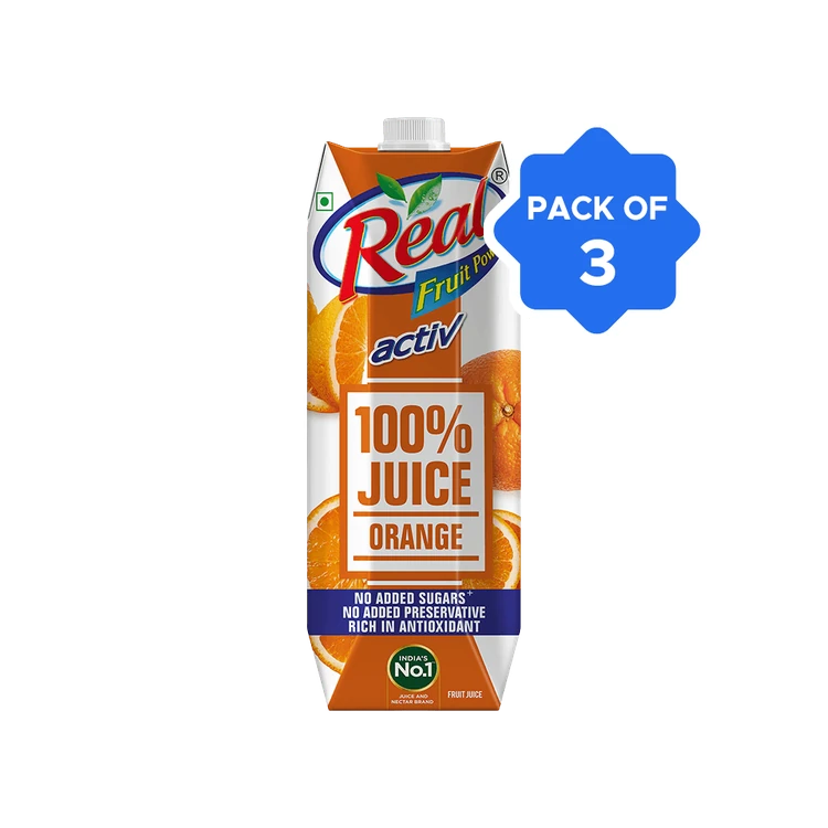 Real Activ Orange Juice - Pack of 3